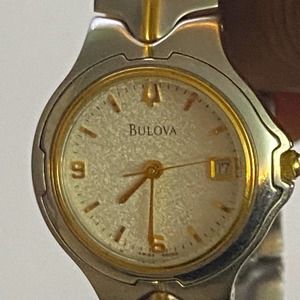 Women’s Bulova Two Tone Stainless Steel Wristwatch